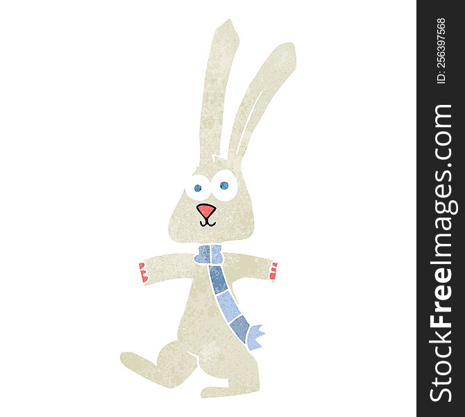 Retro Cartoon Rabbit