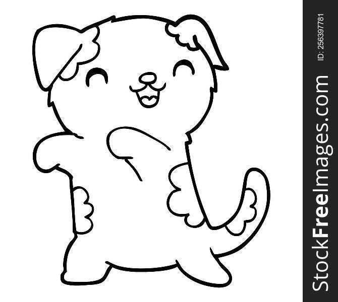 cute cartoon puppy