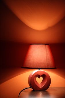 Lamp In Warm Colors Stock Photography