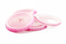 Red Onion Slice Rings Stock Photos