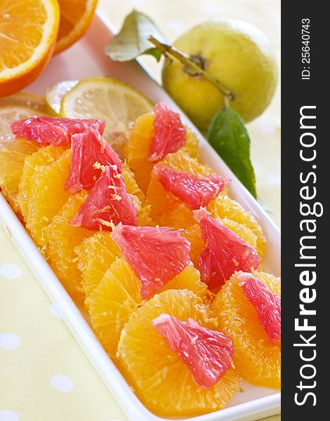 Grapefruit And Oranges