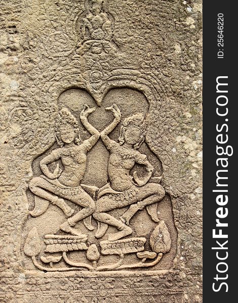 Khmer Art At Bayon Prasat, Angkor Thom