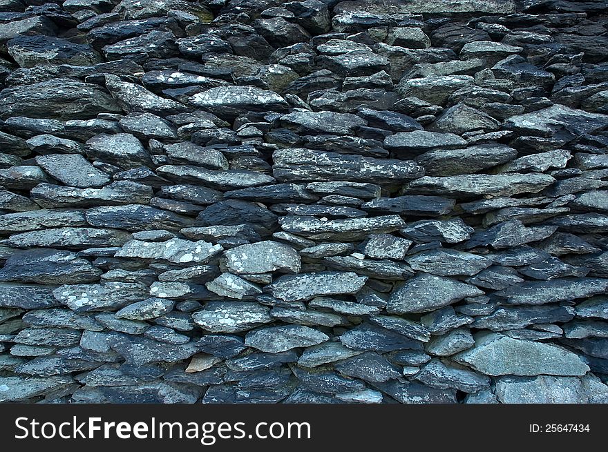 The old stone wall textures