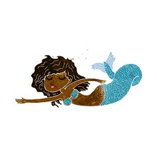Cartoon Mermaid Royalty Free Stock Photo