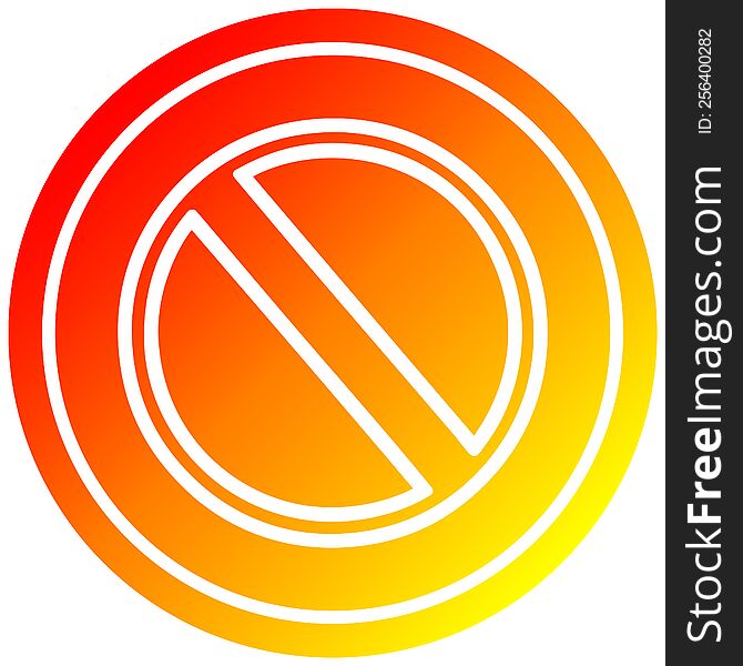 generic stop circular icon with warm gradient finish. generic stop circular icon with warm gradient finish