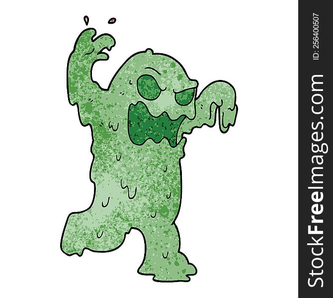 Cartoon Doodle Slime Monster