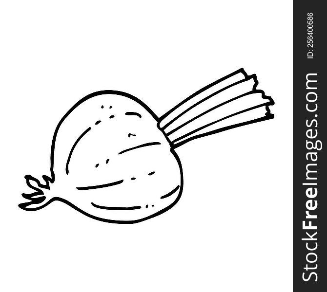line drawing cartoon old onion