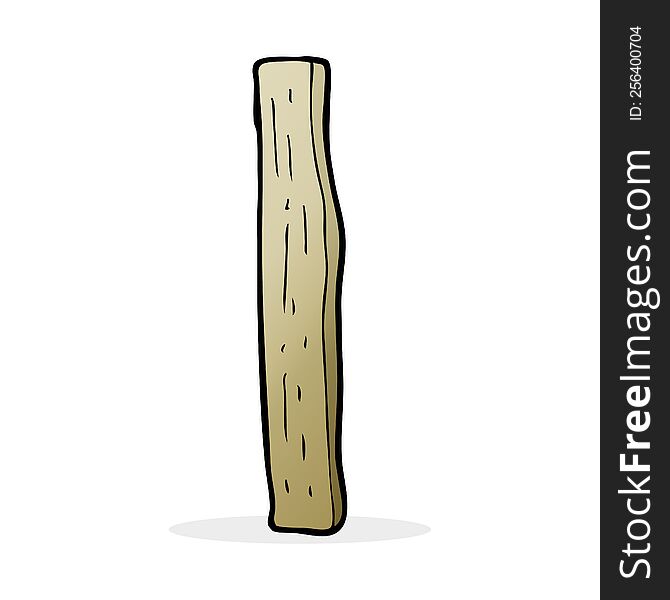 cartoon wood post