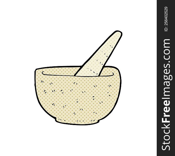 Cartoon Pestle And Mortar