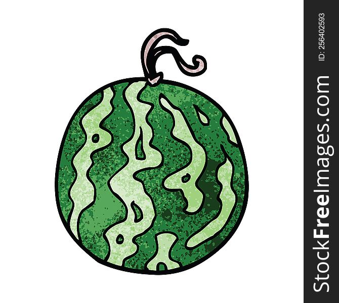 cartoon doodle melon