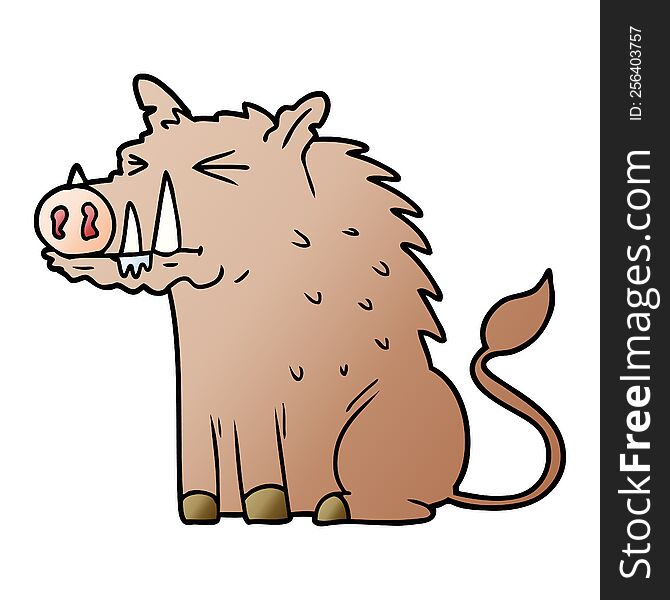 cartoon warthog. cartoon warthog