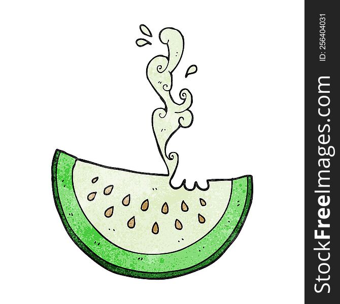 freehand drawn texture cartoon melon slice