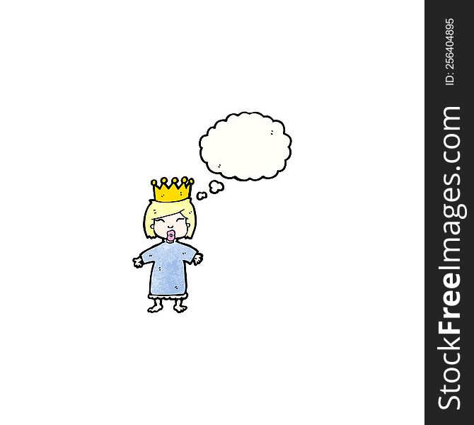 Cartoon Girl With Crown