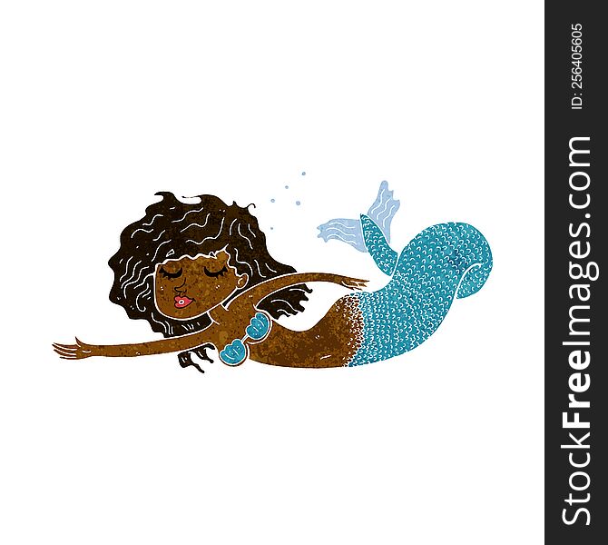 cartoon mermaid