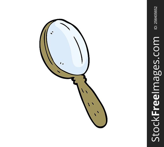 cartoon magnifying glass