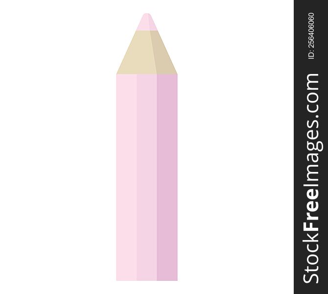 Pink Coloring Pencil Graphic Icon