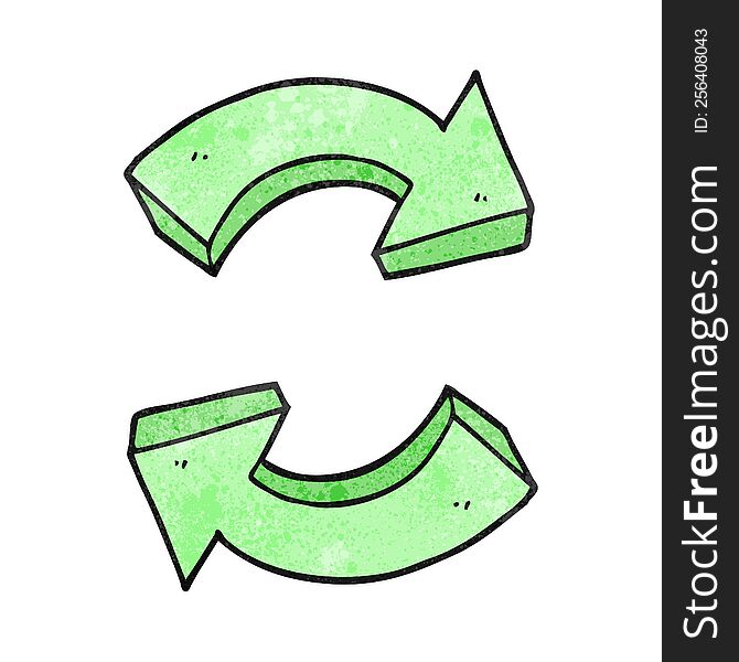 Texture Cartoon Recycling Arrows