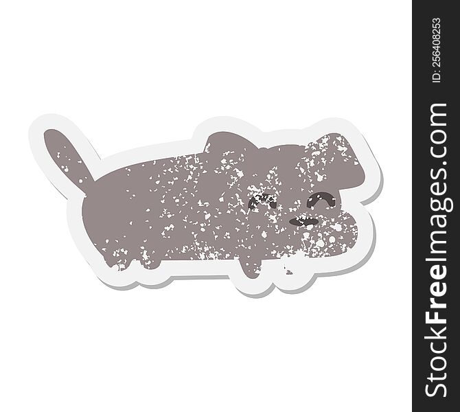 little dog grunge sticker