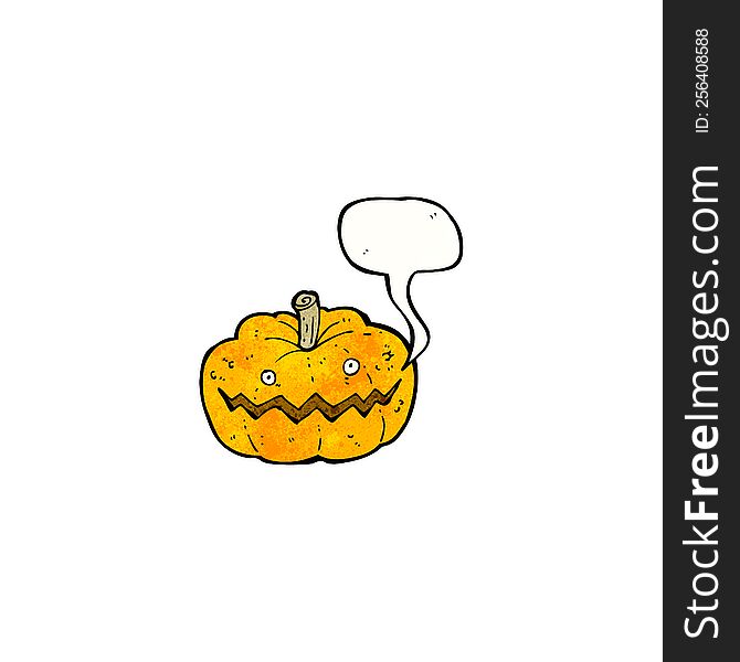 cartoon spooky pumpkin