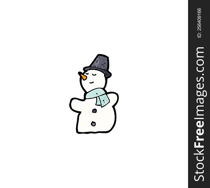 cartoon snowman