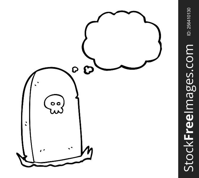 Thought Bubble Cartoon Grave