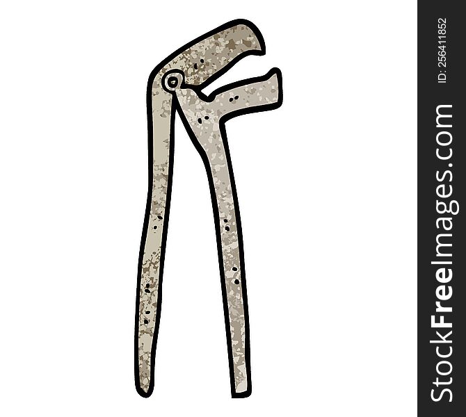 grunge textured illustration cartoon plumbers wrench