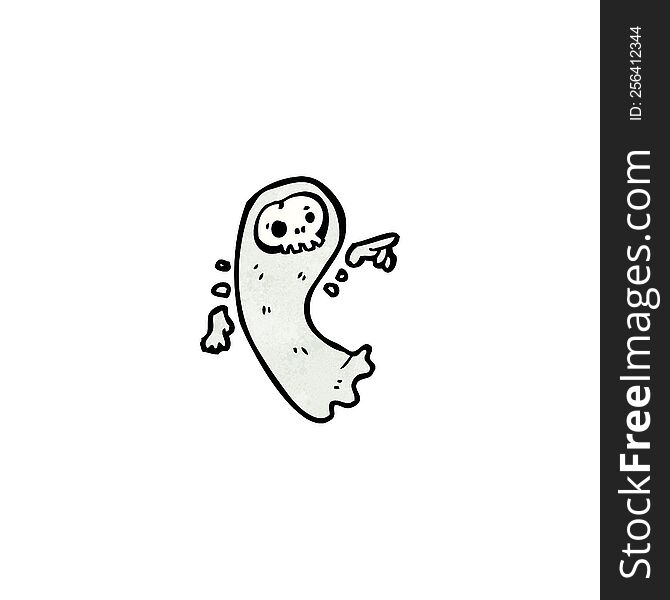 Floating Ghost Cartoon