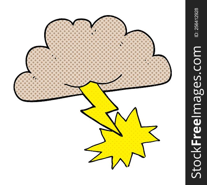 Cartoon Storm Cloud