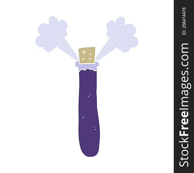 flat color illustration of chemicals. flat color illustration of chemicals