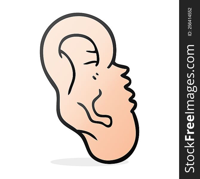 cartoon human ear