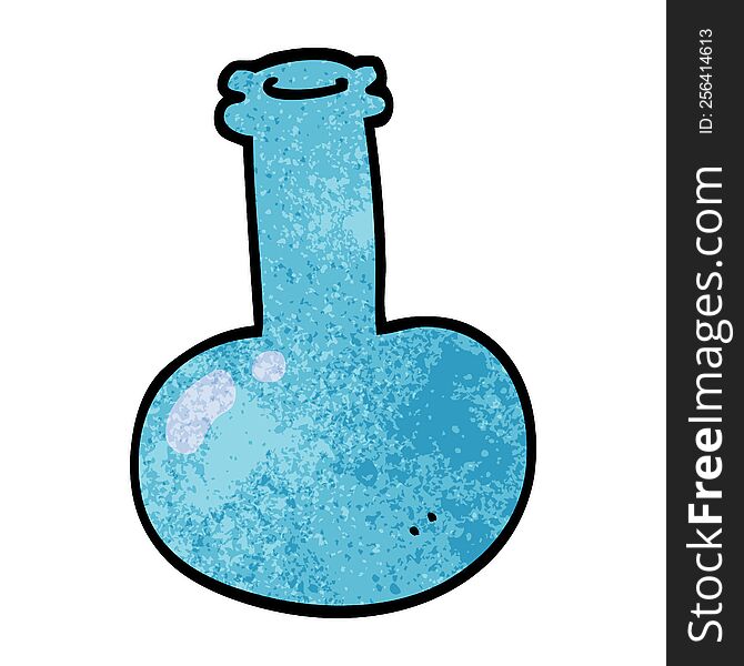 Cartoon Doodle Of A Glass Bottle