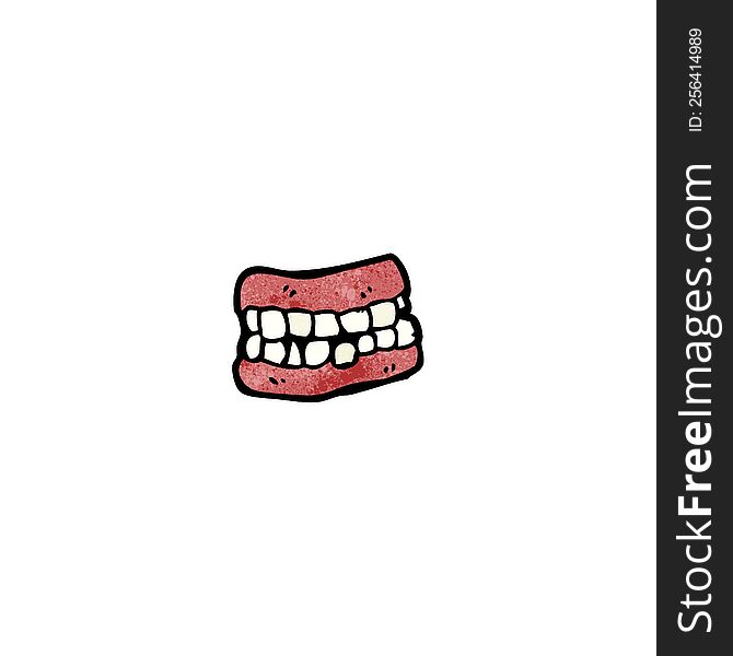 false teeth cartoon