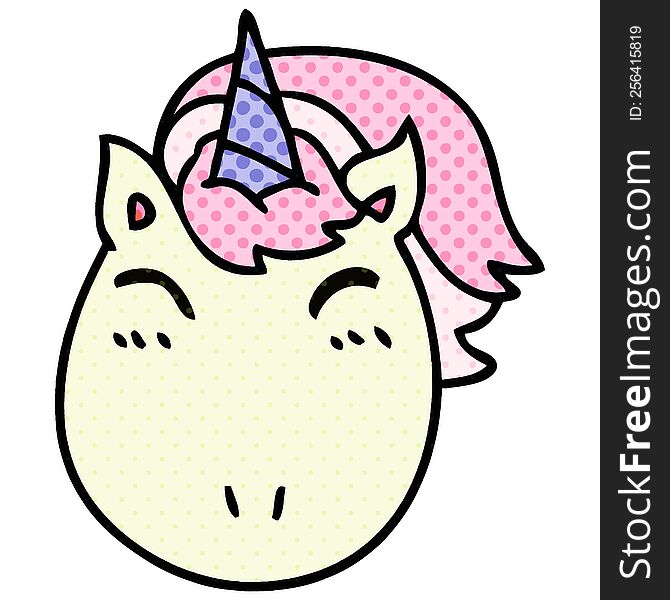 comic book style quirky cartoon unicorn. comic book style quirky cartoon unicorn