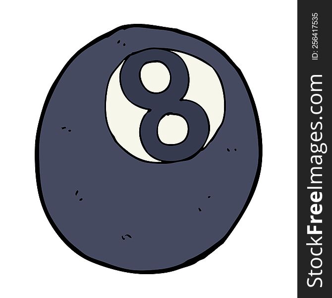 cartoon eight ball