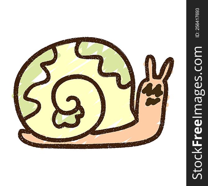 Snail Chalk Drawing