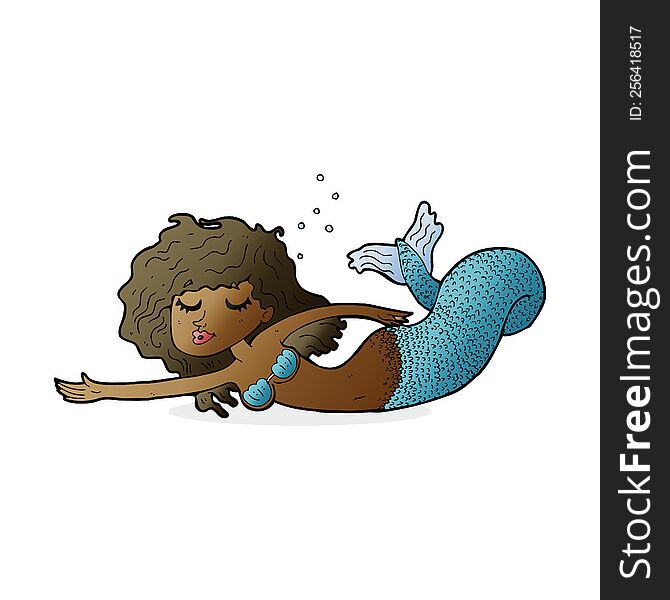 cartoon mermaid