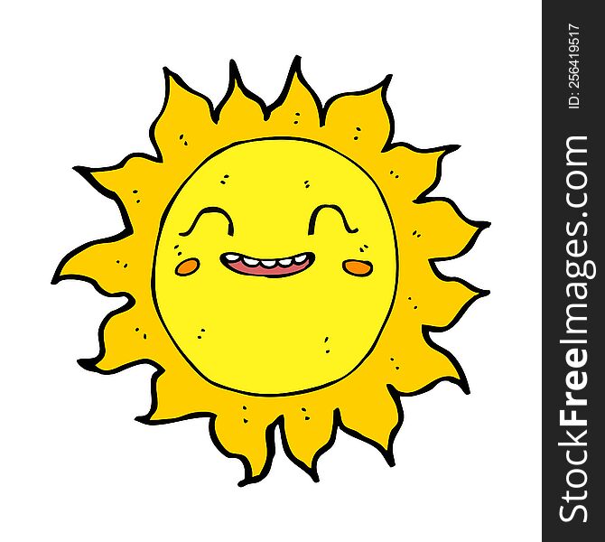 Cartoon Happy Sun