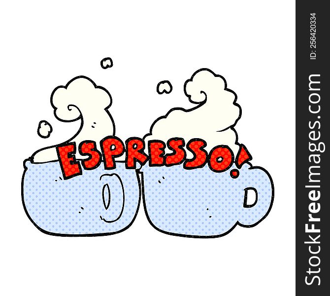 cartoon espresso