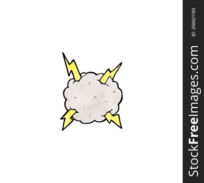 thundercloud cartoon symbol