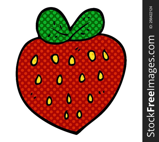 cartoon doodle strawberry fr