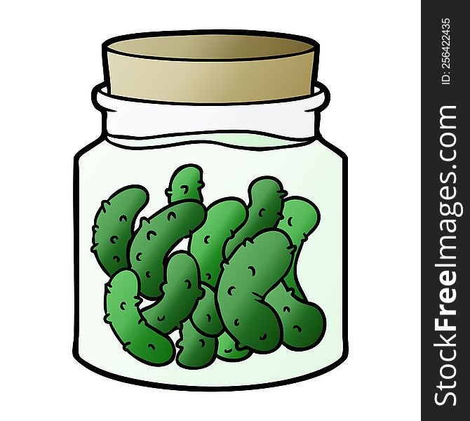 cartoon pickled gherkins. cartoon pickled gherkins
