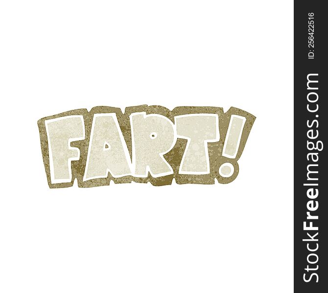 Retro Cartoon Fart Symbol