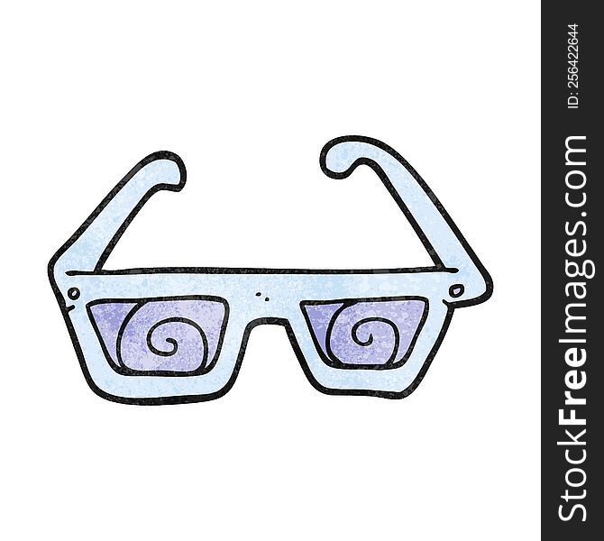 Textured Cartoon 3D Glasses