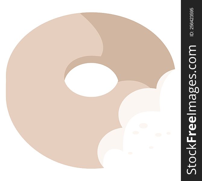 Bitten Donut Graphic Icon