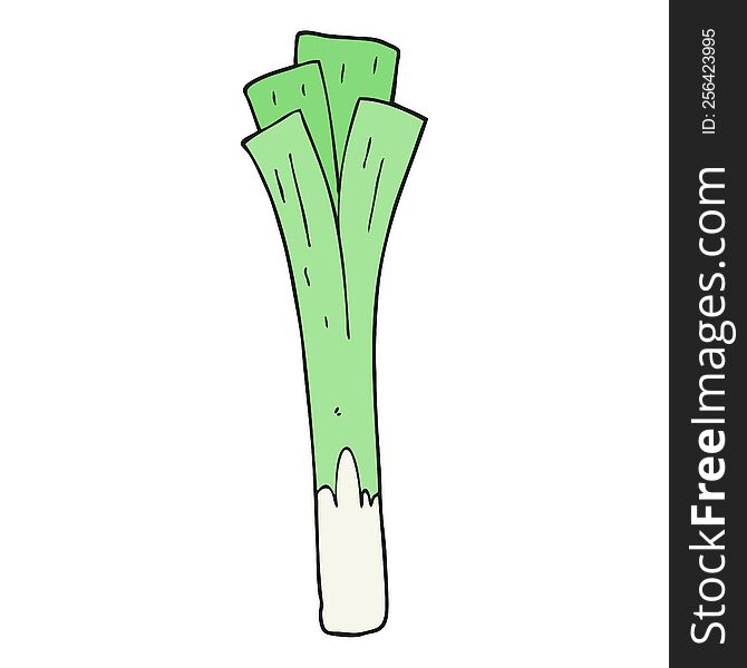 cartoon leeks