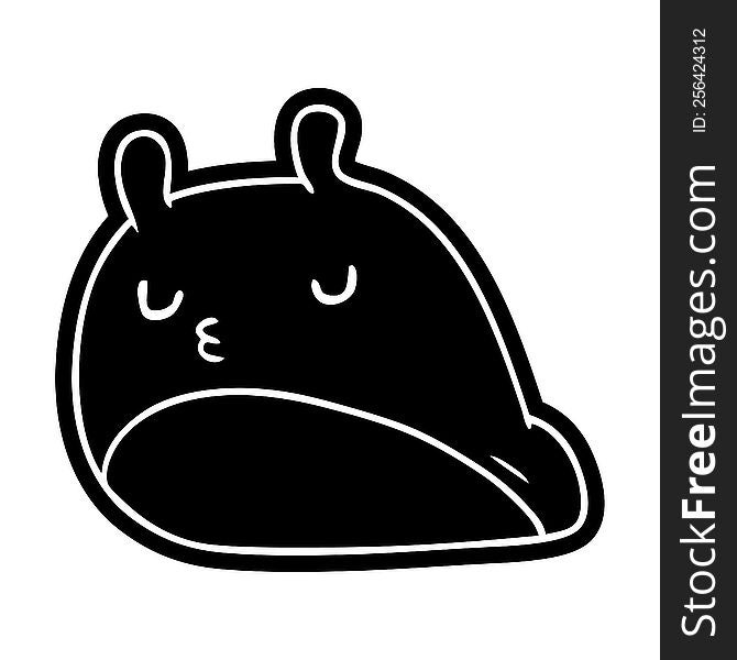 Cartoon Icon Kawaii Fat Cute Slug