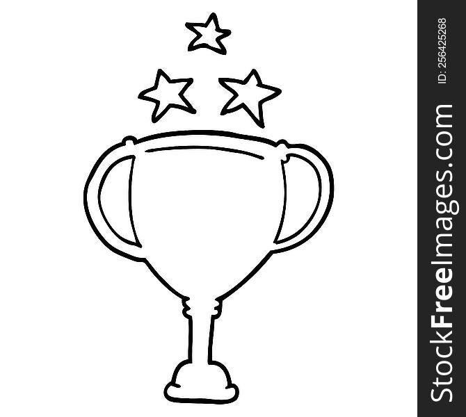cartoon sports trophy