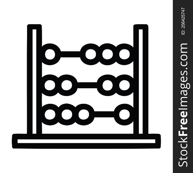 traditional abacus icon symbol