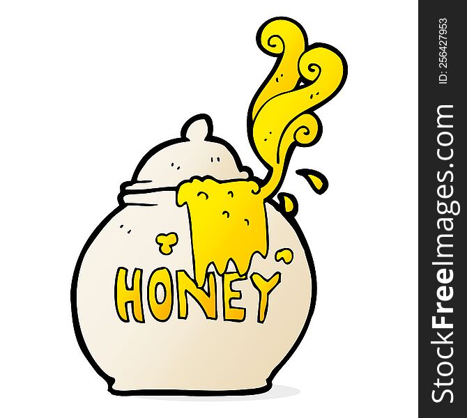 Cartoon Honey Pot