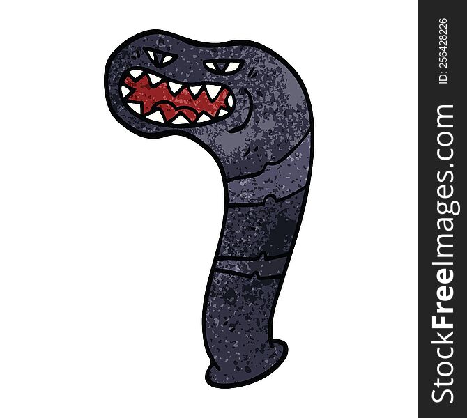 Cartoon Doodle Monster Leech
